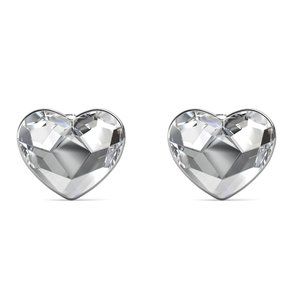 Crystal Heart Earrings Made With Australian Crystals‎